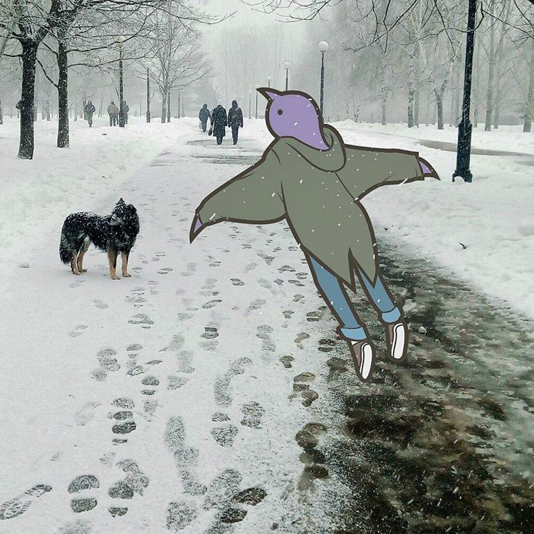 Российский иллюстратор, дополняющий реальность своими остроумными рисунками иллюстратор Gudim, российский иллюстраор дополняющий реальность