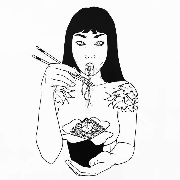 Эpoтичecкие линии: соблазнительные чёрно-белые татуировки с сексуальным подтекстом Silly Jane, соблазнительные татуировки