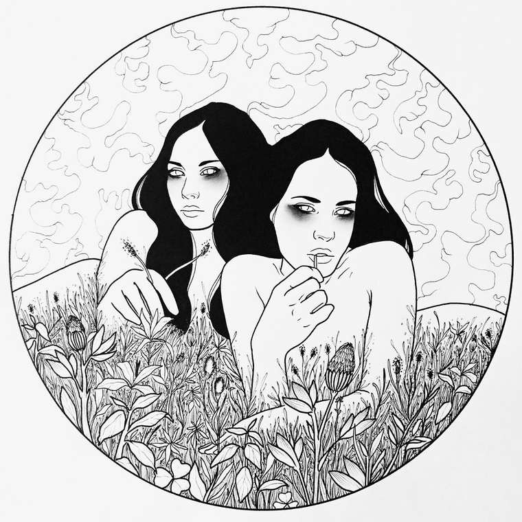 Эpoтичecкие линии: соблазнительные чёрно-белые татуировки с сексуальным подтекстом Silly Jane, соблазнительные татуировки