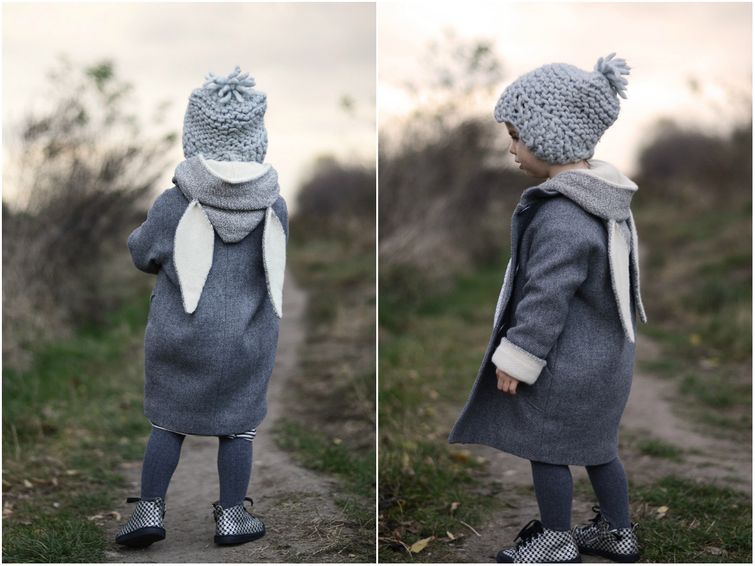 детская одежда в виде животных, пальто с ушками