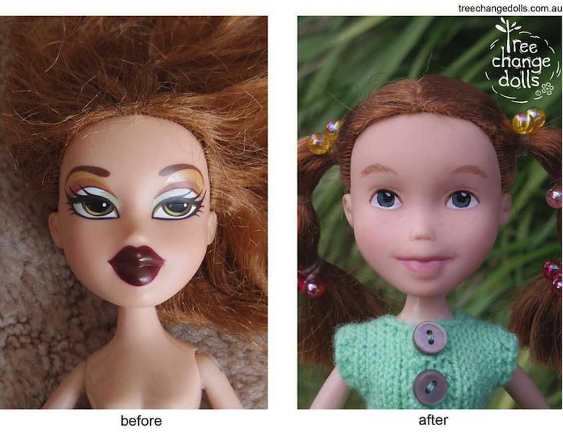Tree Change Dolls, Соня Сингх, Sonia Singh, стирает макияж куклам Bratz