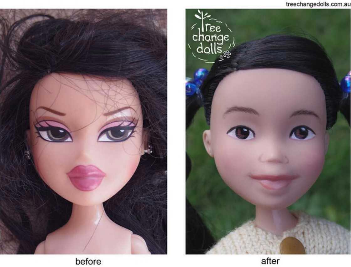 Tree Change Dolls, Соня Сингх, Sonia Singh, стирает макияж куклам Bratz