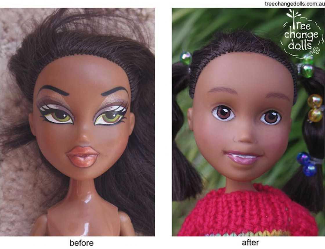 Tree Change Dolls, Соня Сингх, Sonia Singh, стирает макияж куклам Bratz