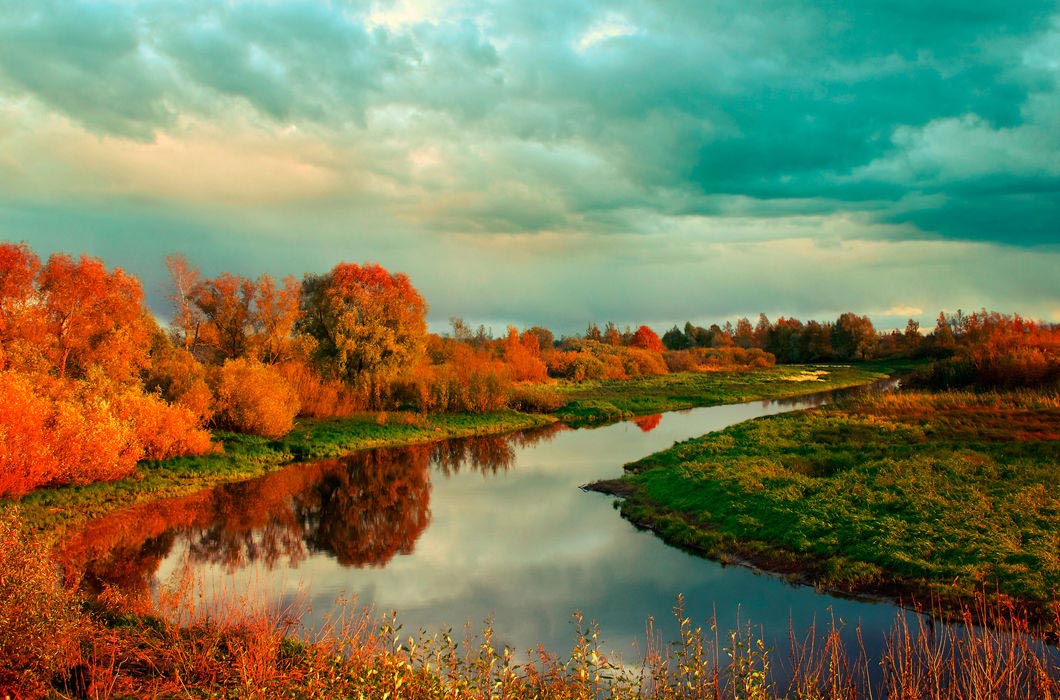 осень в разных уголках мира, красоты осени