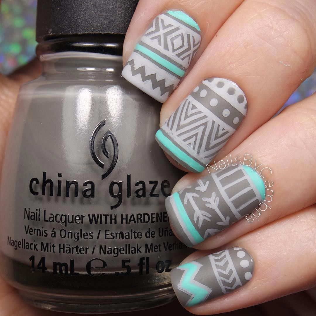 50 оттенков серого или доказательства того, что серый маникюр это не скучно серый маникюр, ногти серого цвета, серый лак