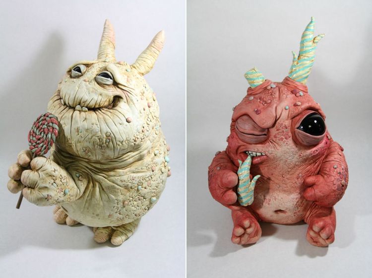 Дружелюбные керамические монстры, которых так и хочется забрать себе домой керамические монстры, Крис Риньяк, Chris Ryniak