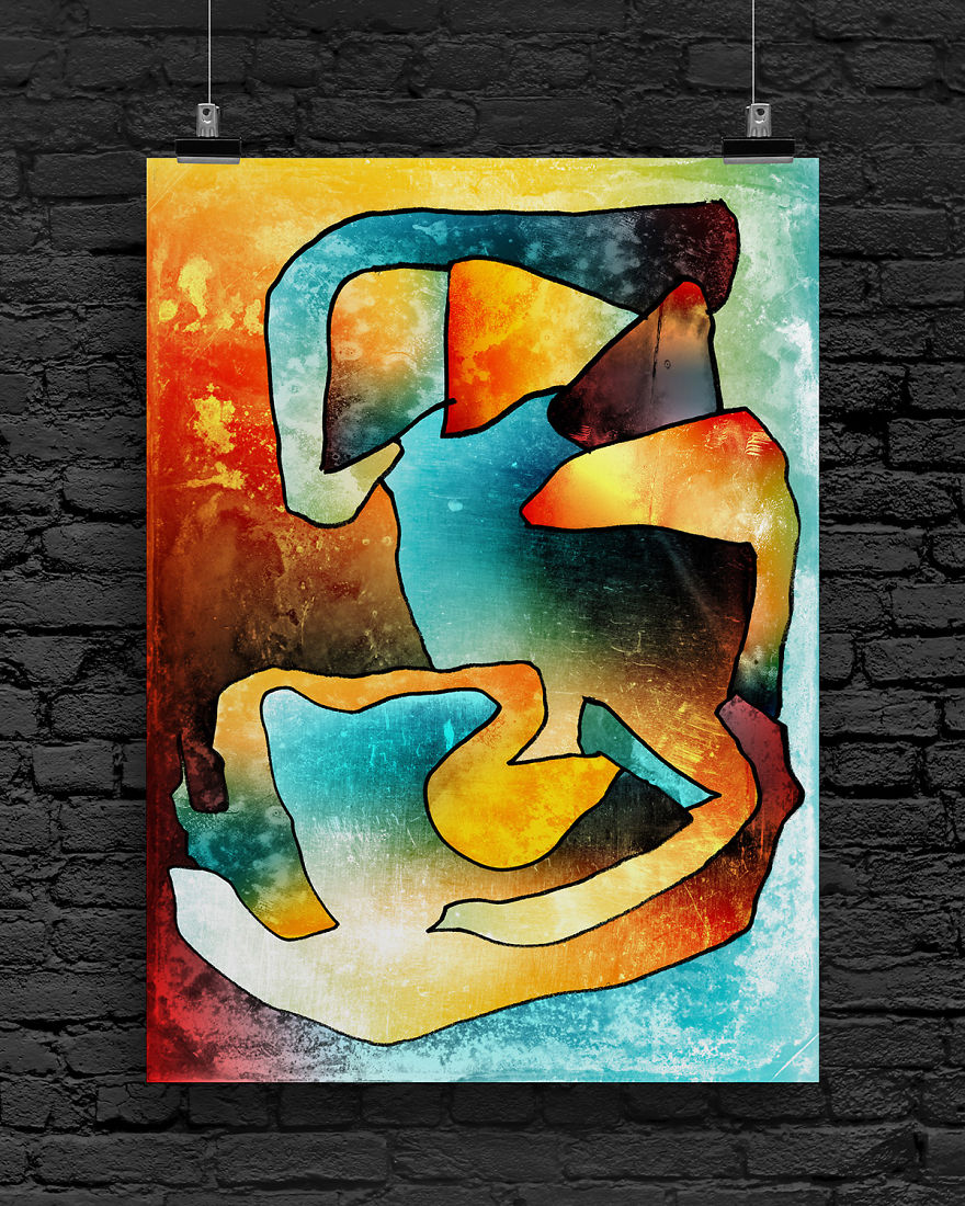 художник превращает каракули сына в абстрактное искусство, Пол Додд, Paul Dodd