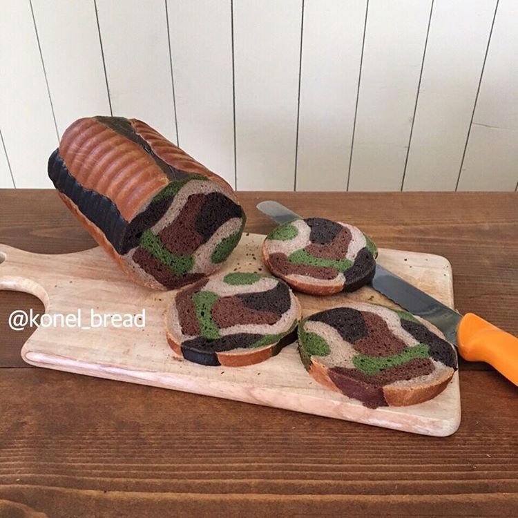 хлеб с сюрпризом, хлеб с рисунками внутри, хлеб изображение внутри