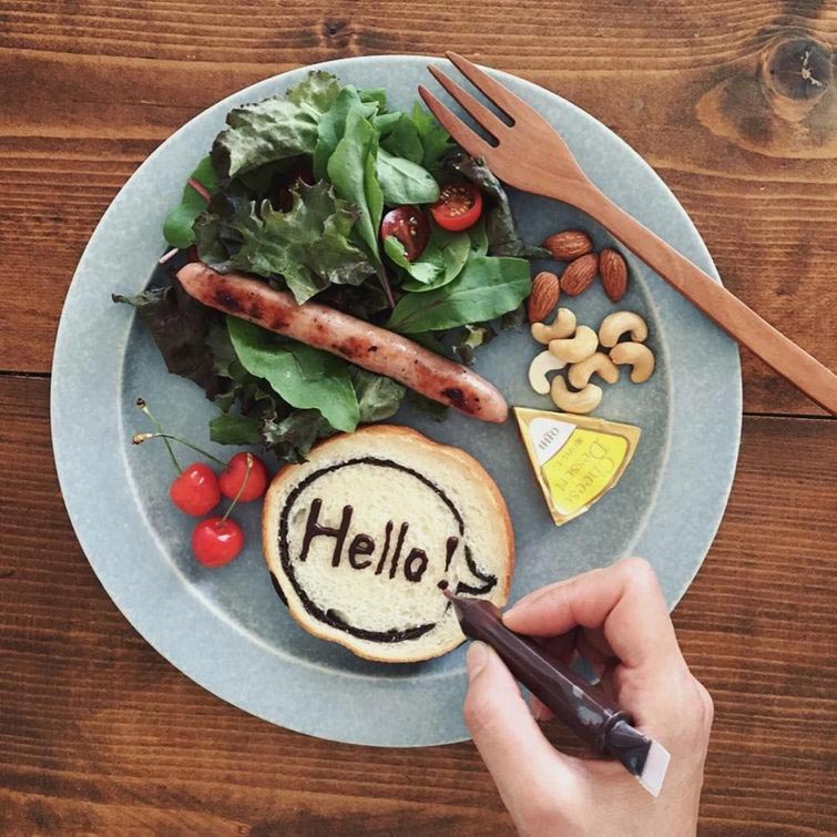 хлеб с сюрпризом, хлеб с рисунками внутри, хлеб изображение внутри