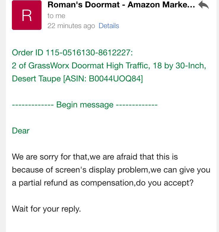 заказала придверный коврик в интернете, заказала придверный коврик получила не то что ожидала