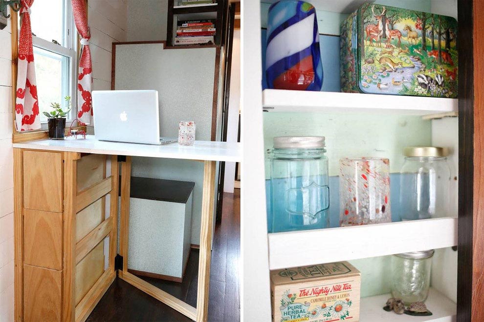 Пара путешествует по стране в удивительно уютном крошечном доме на колесах площадью всего 12 кв.м. дом на колесах площадью 12 кв м, крошечный дом на колесах, пара построила дом на колесах