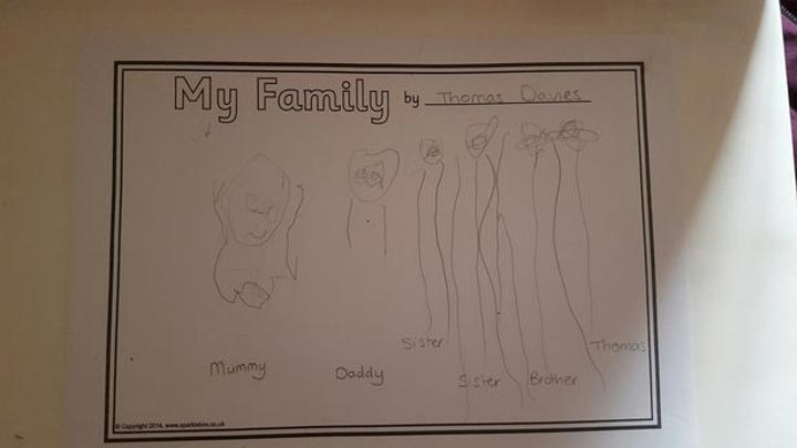 похудела в половину веса, похудела благодаря честному рисунку сына