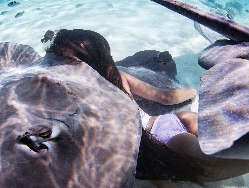 Рава Рэй — горячая модель с откровенными подводными снимками по прозвищу 'Королева скатов' Рава Рэй, Rava Ray, королева скатов, откровенные подводные снимки