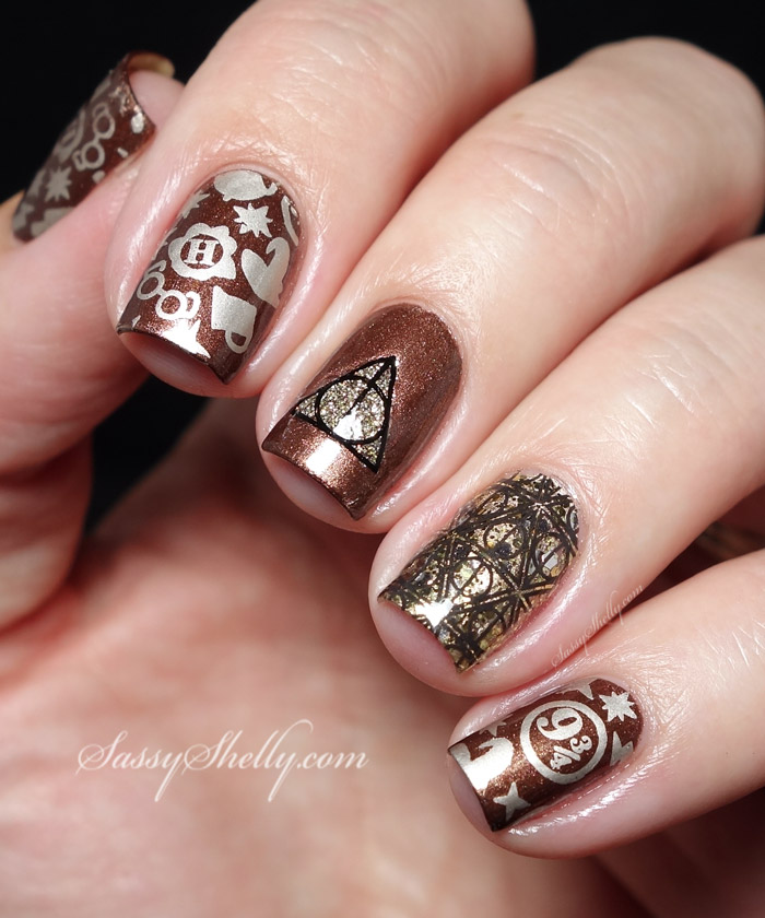 идеи для маникюра в стиле гарри поттера, маникюр гарри поттер