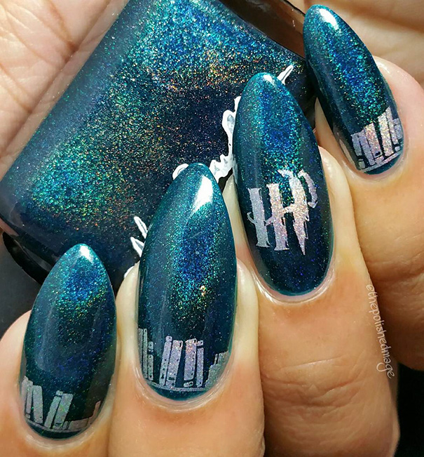 идеи для маникюра в стиле гарри поттера, маникюр гарри поттер
