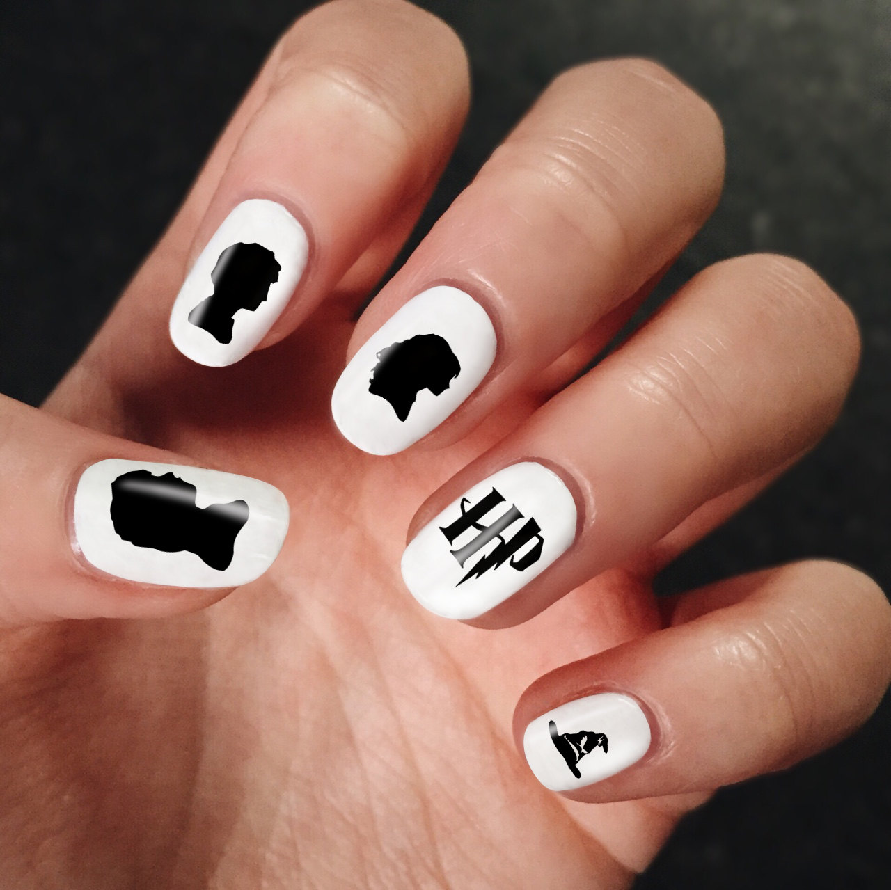 идеи для маникюра в стиле гарри поттера, маникюр гарри поттер