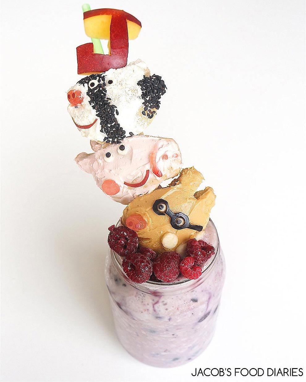 Лалех Мохмеди, Laleh Mohmedi, завтраки для сына в виде персонажей