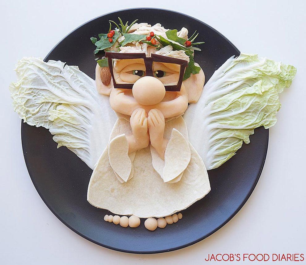 Лалех Мохмеди, Laleh Mohmedi, завтраки для сына в виде персонажей