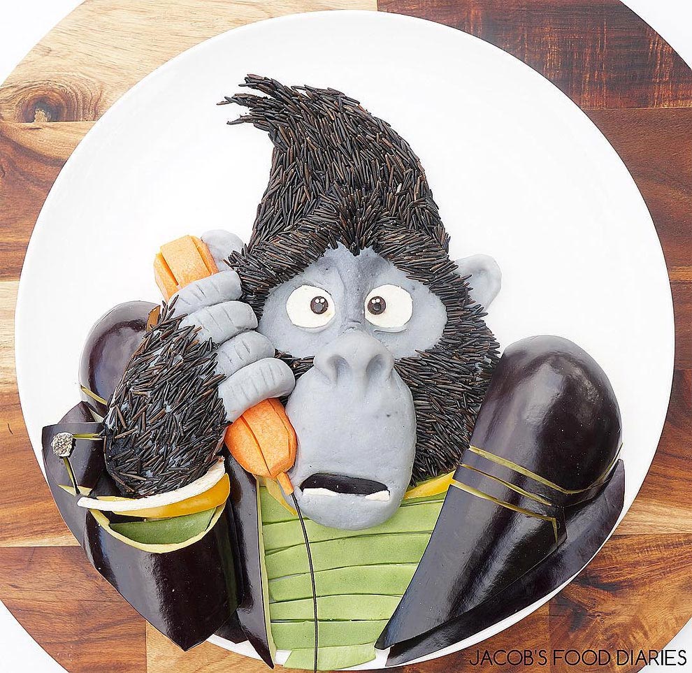 Лалех Мохмеди, Laleh Mohmedi, завтраки для сына в виде персонажей