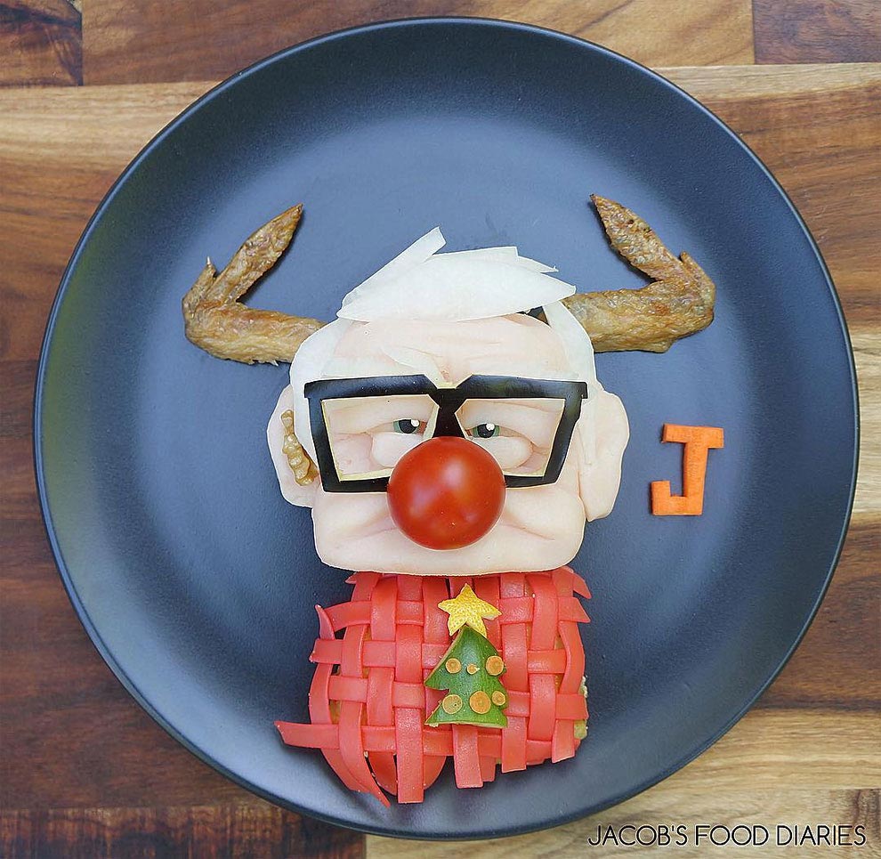 Лалех Мохмеди, Laleh Mohmedi, завтраки для сына в виде персонажей