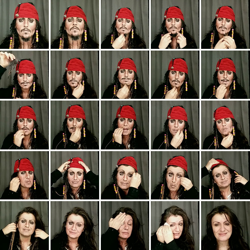 Визажист мастерски превращает себя в известных людей при помощи макияжа Люсия Питталис, Lucia Pittalis, визажист превращает себя знаменитостей