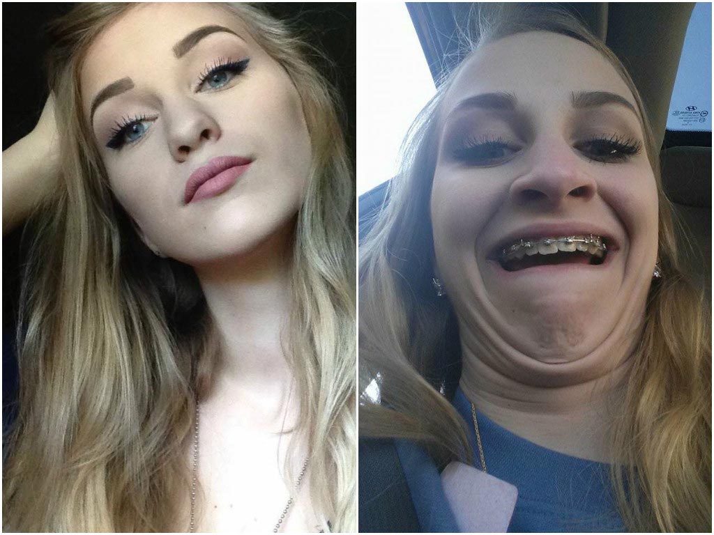 симпатичные девушки корчат рожи, pretty girls making ugly faces