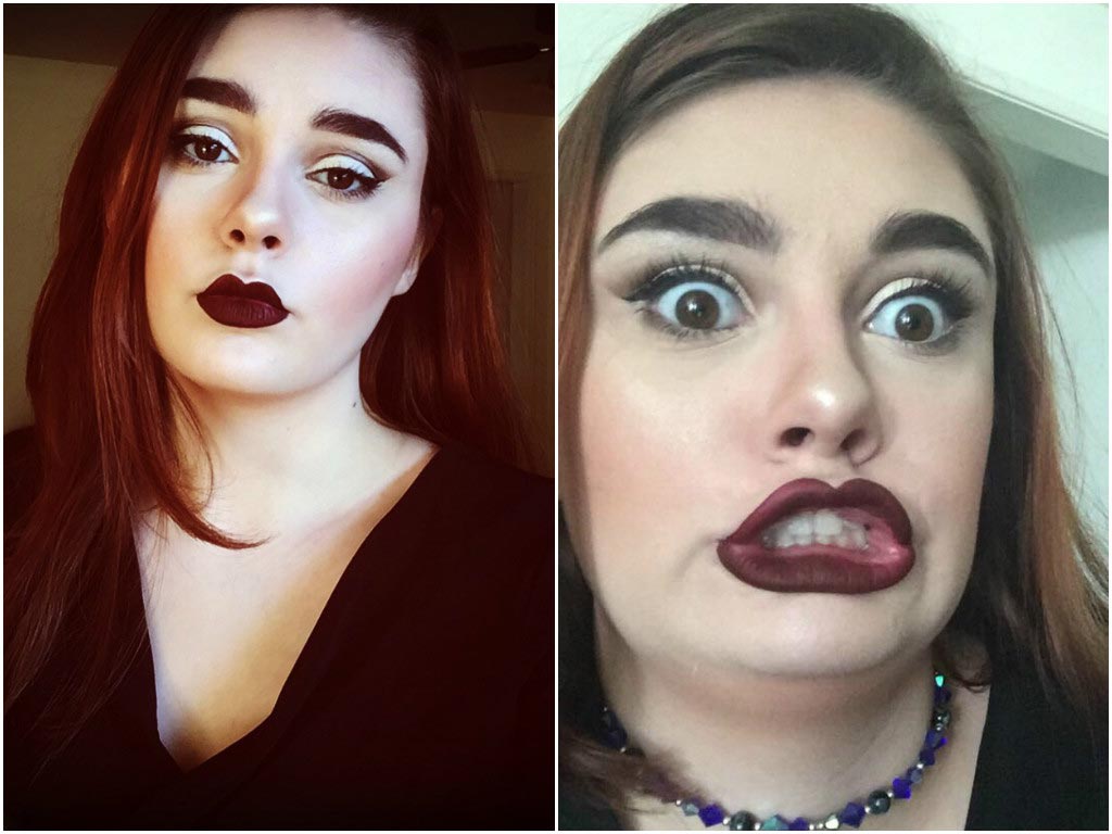 симпатичные девушки корчат рожи, pretty girls making ugly faces