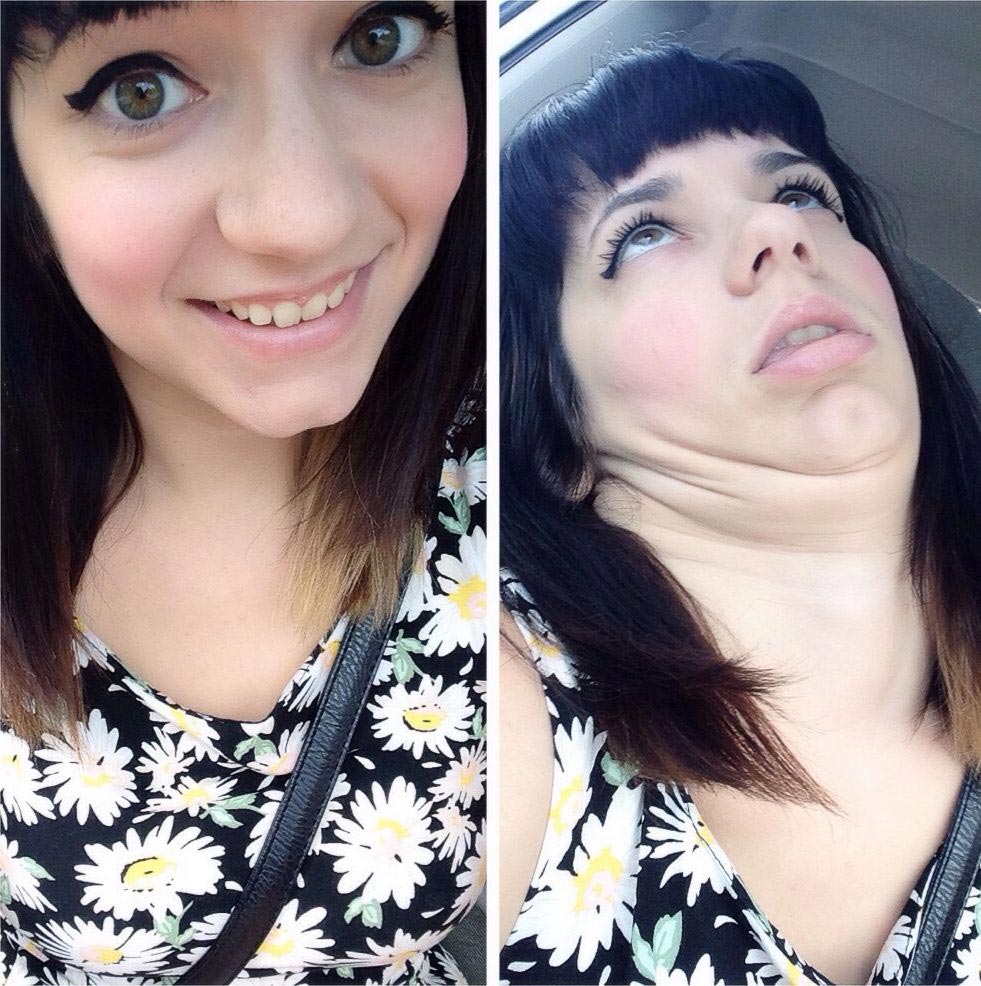 симпатичные девушки корчат рожи, pretty girls making ugly faces