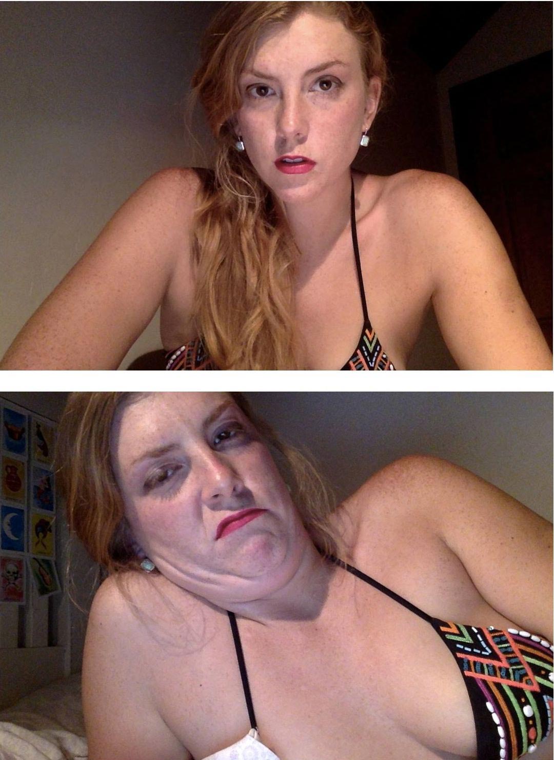 симпатичные девушки корчат рожи, pretty girls making ugly faces