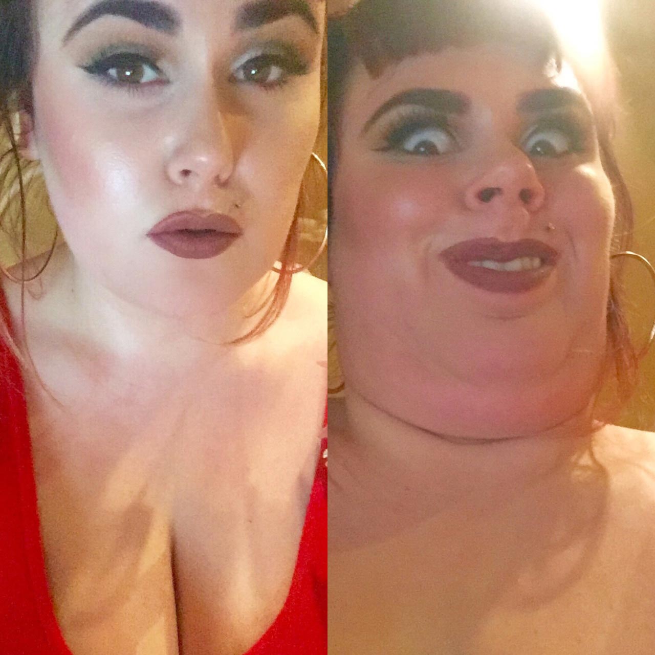 симпатичные девушки корчат рожи, pretty girls making ugly faces