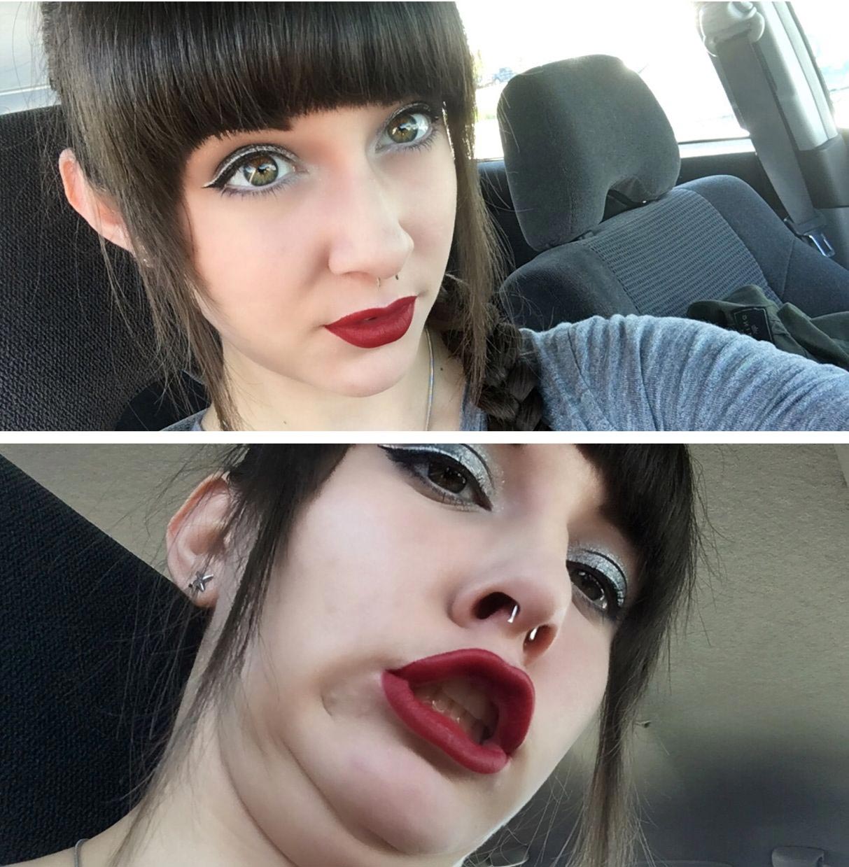 симпатичные девушки корчат рожи, pretty girls making ugly faces