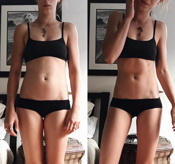 похудение за 30 секунд, девушки фото похудели за 30 секунд