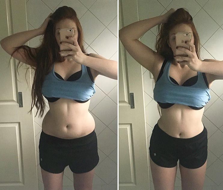 похудение за 30 секунд, девушки фото похудели за 30 секунд