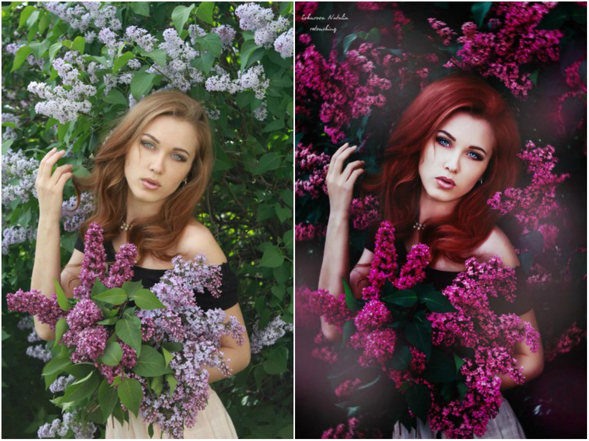 до и после фотошопа, красивый фотошоп