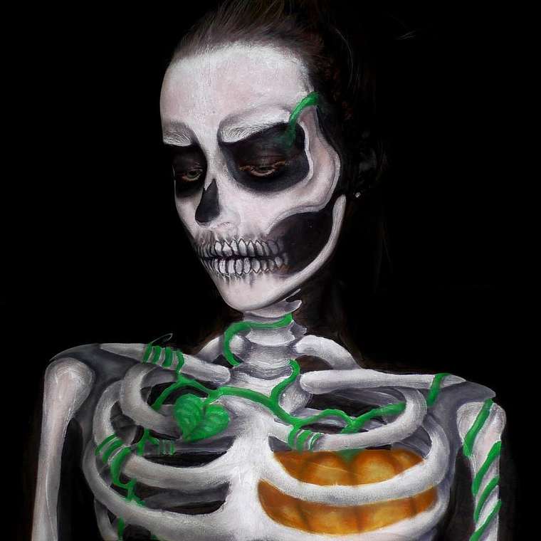 Лара Вирт, Lara Wirth, бодиарт, пугающий бодиарт, бодиарт 16-летняя художница