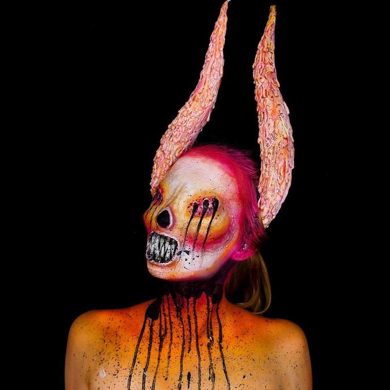 Лара Вирт, Lara Wirth, бодиарт, пугающий бодиарт, бодиарт 16-летняя художница