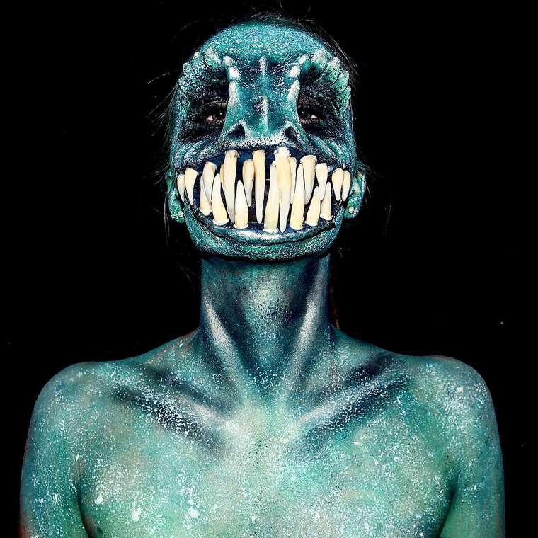 Лара Вирт, Lara Wirth, бодиарт, пугающий бодиарт, бодиарт 16-летняя художница