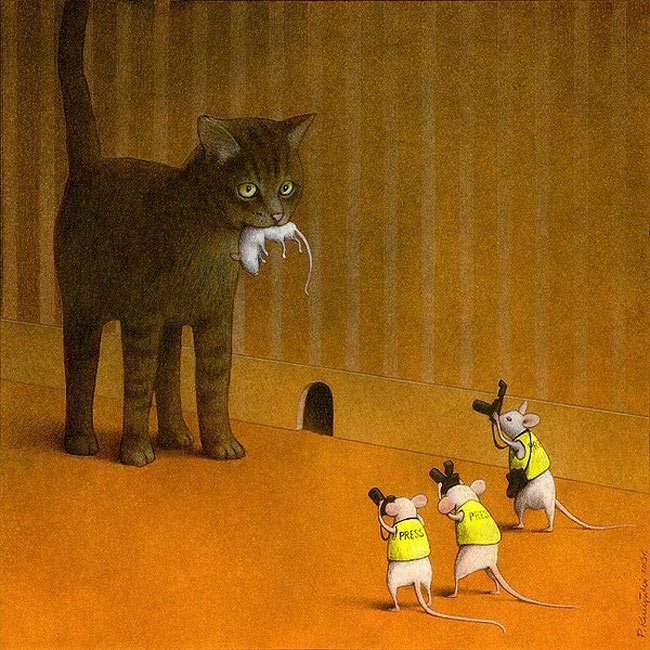 Павел Кучински, Pawel Kuczynski, остросоциальные иллюстрации, сатирические иллюстрации