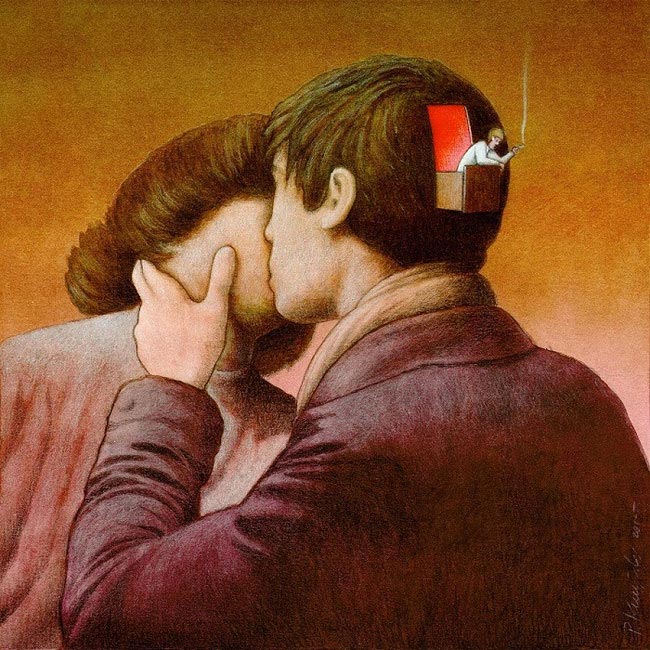 Павел Кучински, Pawel Kuczynski, остросоциальные иллюстрации, сатирические иллюстрации