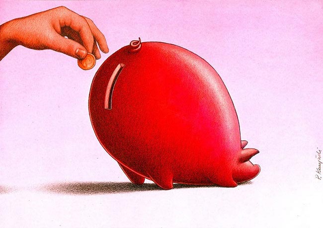 Павел Кучински, Pawel Kuczynski, остросоциальные иллюстрации, сатирические иллюстрации