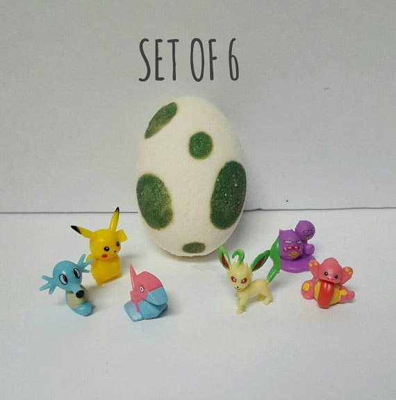Бомбочки для ванны в виде яйца покемона, Бомбочки для ванны с покемоном
