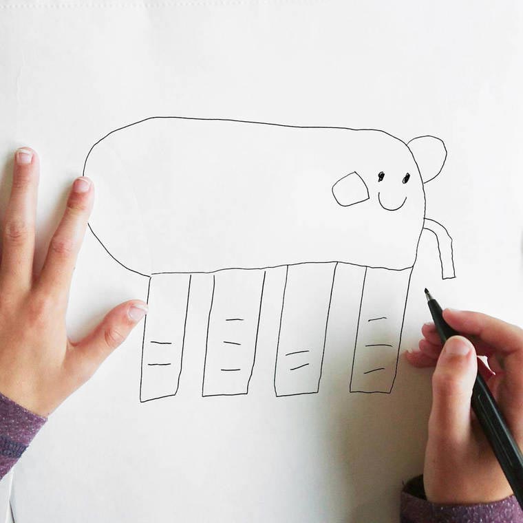 превращает каракули сына в реальные вещи, Things I have drawn, папа рисунки сына в реальность