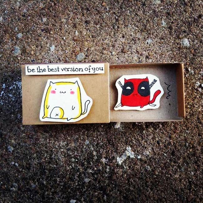 спичечные открытки, открытки из спичечных коробков