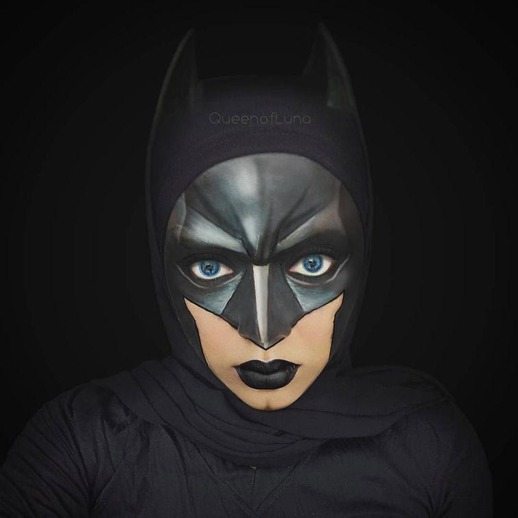 queenofluna, Сарасвати, визажит превращает себя при помощи хиджаба, визажист диснеевские принцессы хиджаб, перевоплощения при помощи хиджаба, превращение персон