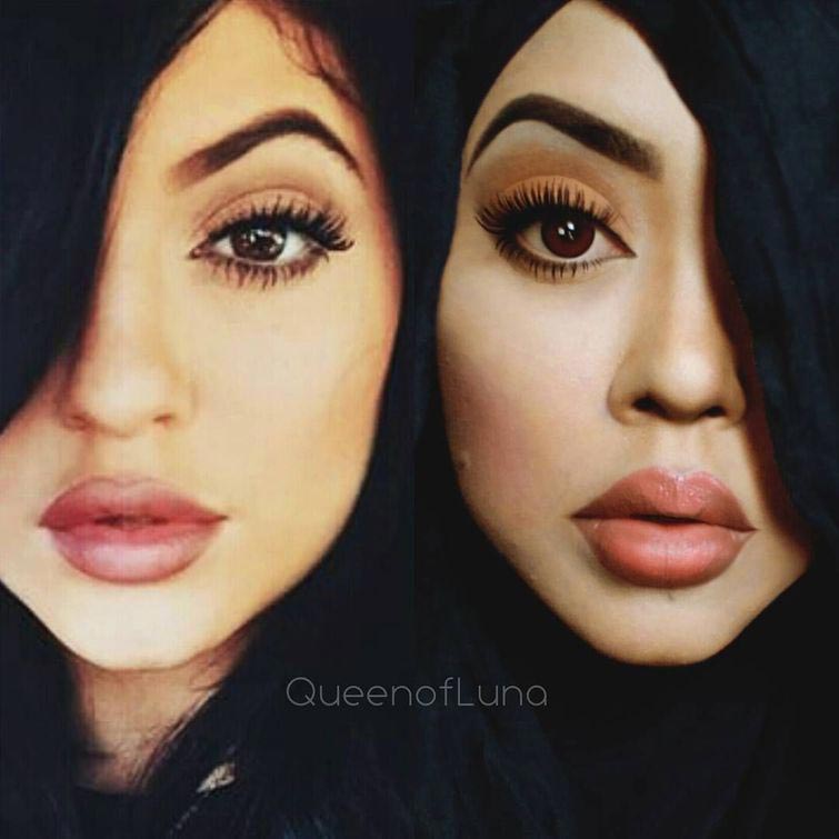 queenofluna, Сарасвати, визажит превращает себя при помощи хиджаба, визажист диснеевские принцессы хиджаб, перевоплощения при помощи хиджаба, превращение персон