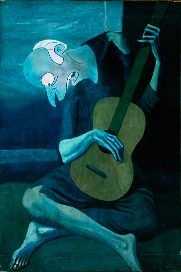 персонажи мультфилmмов в классических картинах, персонажи мультфильмов в шедеврах живописи