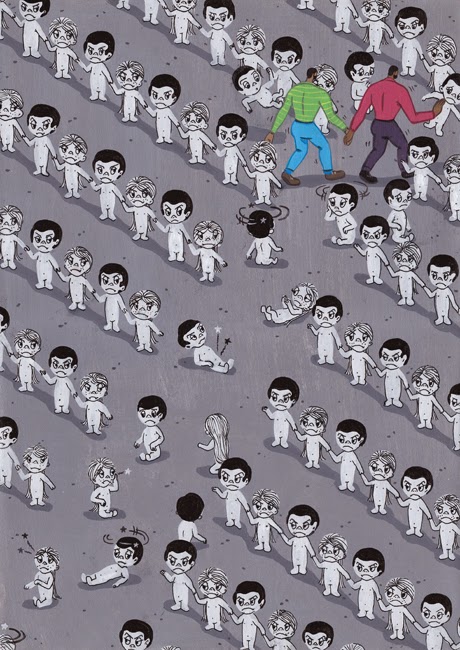 Социальная наркомания, сатирические иллюстрации, Брехт Ванденбрук, Brecht Vandenbroucke