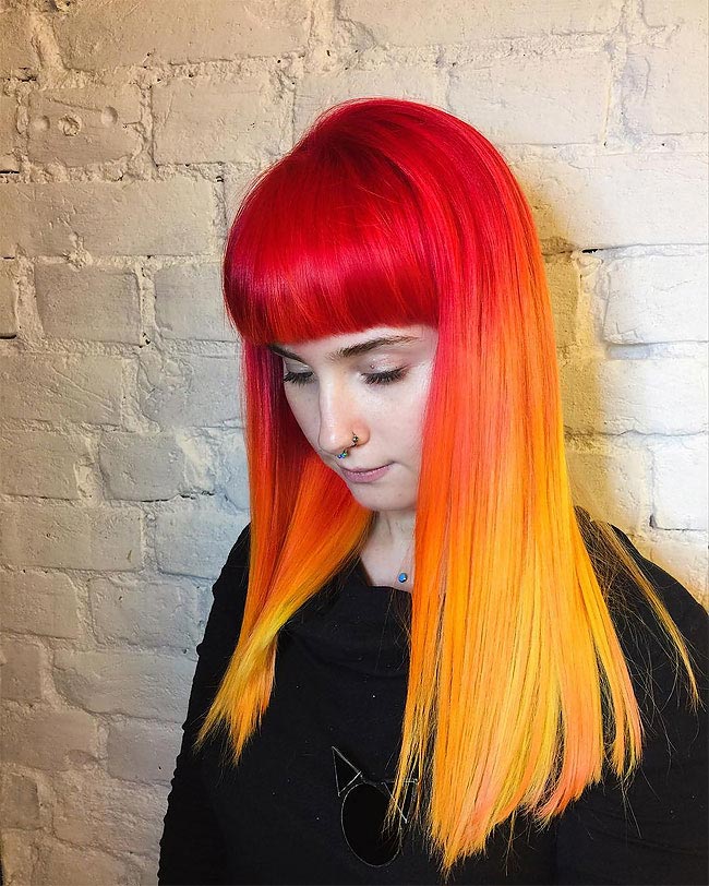 парикмахер Алия Аскарова, красочные прически, животные выбритые на затылках