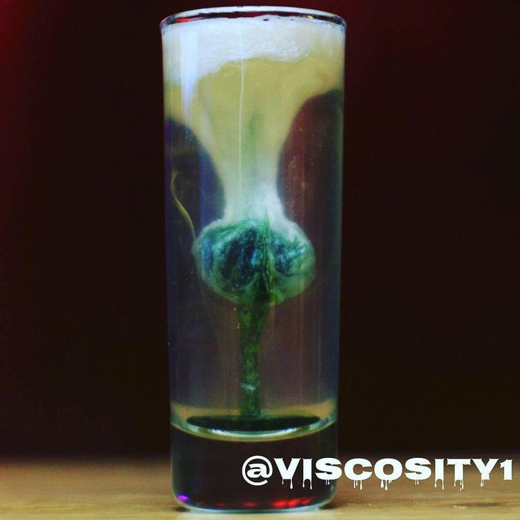 бар Viscosity, необычные коктейли, шоу в бокале, наука в стакане, научный бар