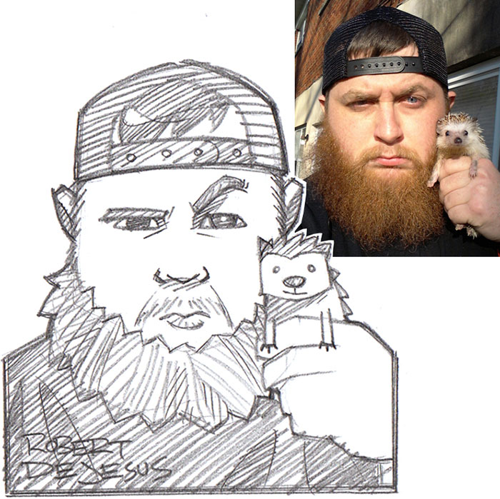 Роберт Де Джизес, Robert De Jesus, художник превращает фотографии незнакомцев в аниме